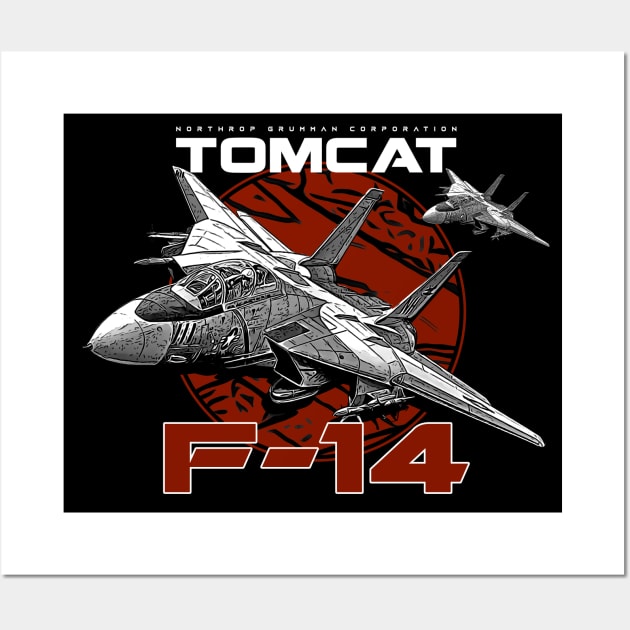 F-14 Tomcat Fighterjet Wall Art by aeroloversclothing